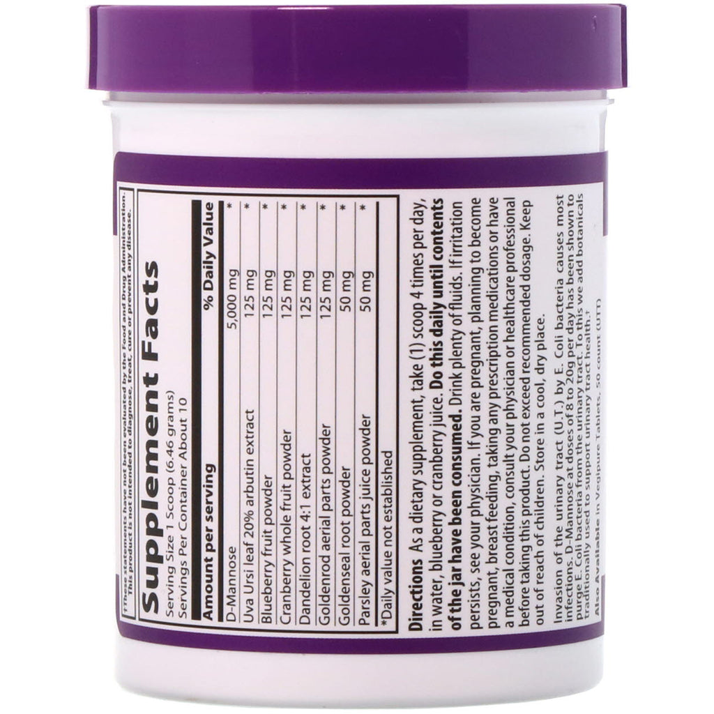Vibrant Health, UT Vibrance, D-Mannose 5.000 mg, Version 1.1, 2,28 oz (64,55 g)