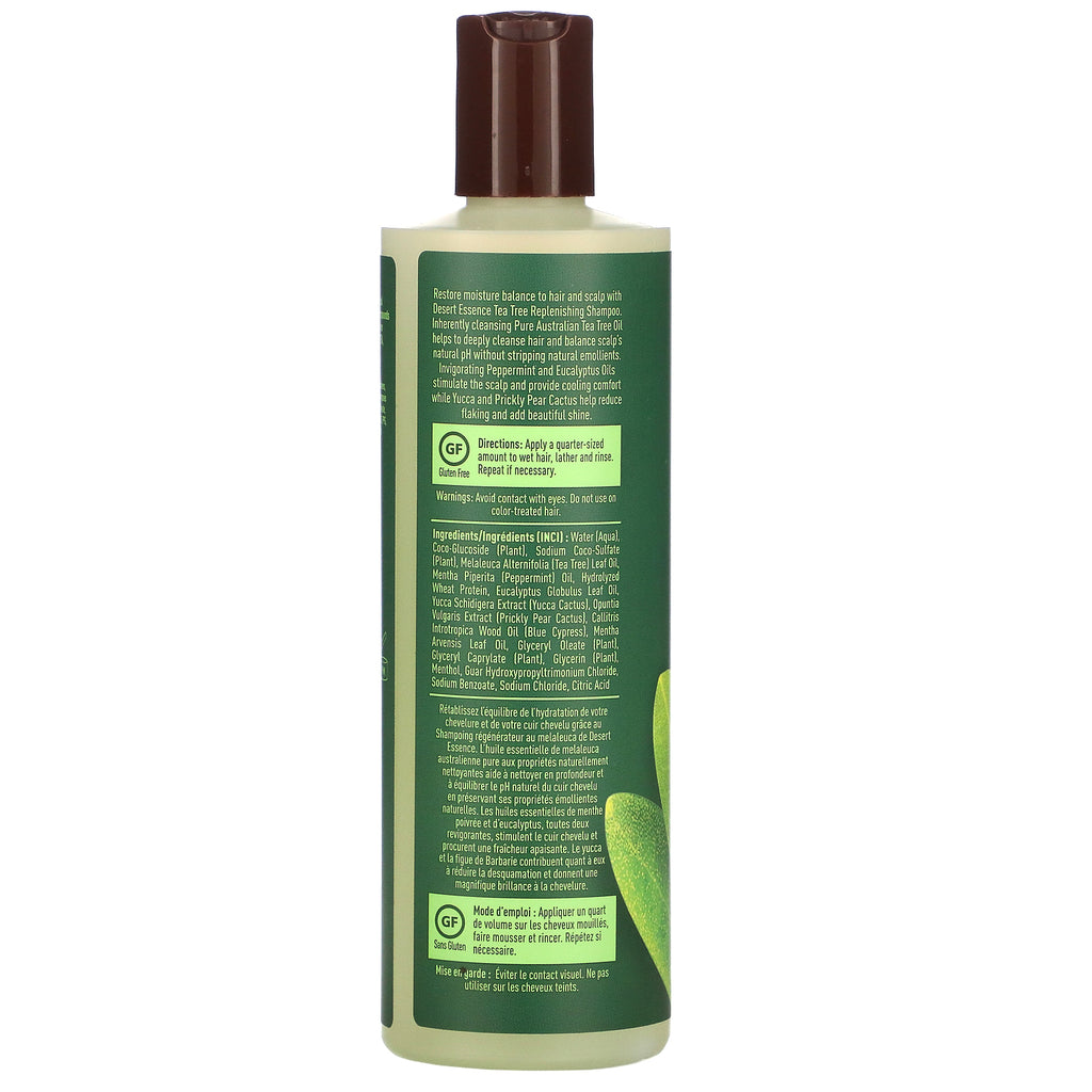 Desert Essence, Tea Tree Replenishing Shampoo, 12,7 fl oz (375 ml)