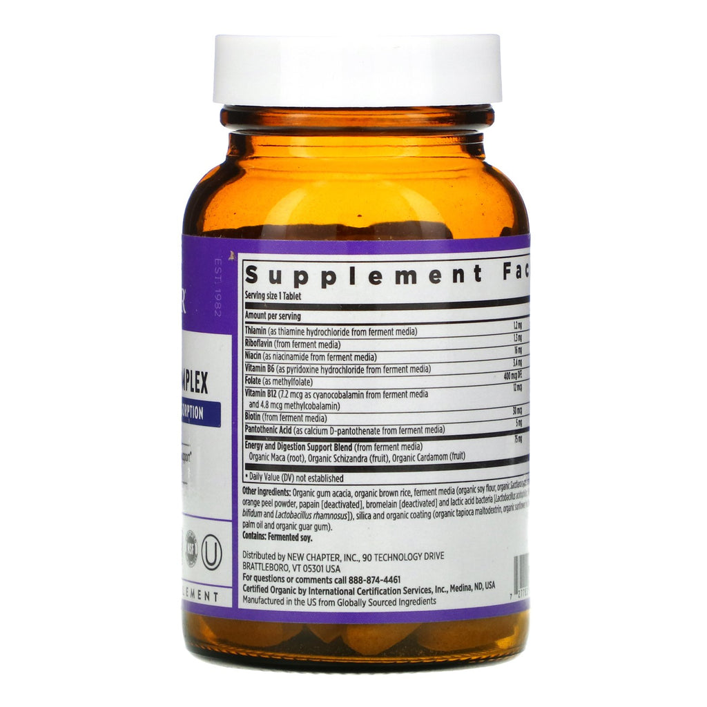 Nyt kapitel, Fermenteret vitamin B-kompleks, 60 veganske tabletter