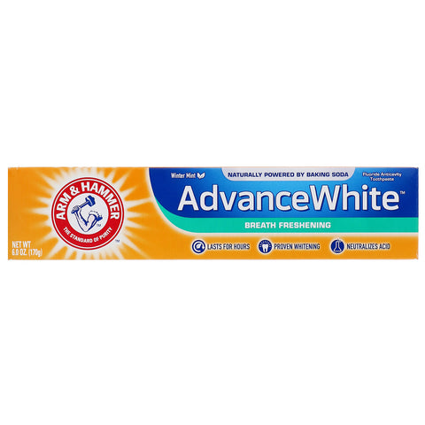 Arm & Hammer, AdvanceWhite, pasta de dientes refrescante, menta de invierno, 6,0 oz (170 g)