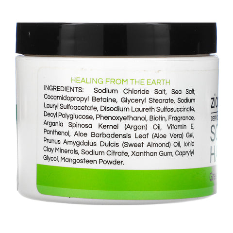 Zion Health, Exfoliante de limpieza profunda para el cuero cabelludo y el cabello con aceite de argán, manzana verde, 4 oz (113 g)