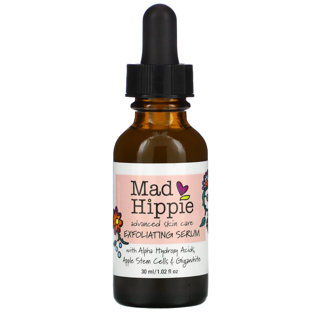 Mad Hippie Skin Care Products, Exfoliating Serum, 16 Actives, 1.02 fl oz (30 ml)