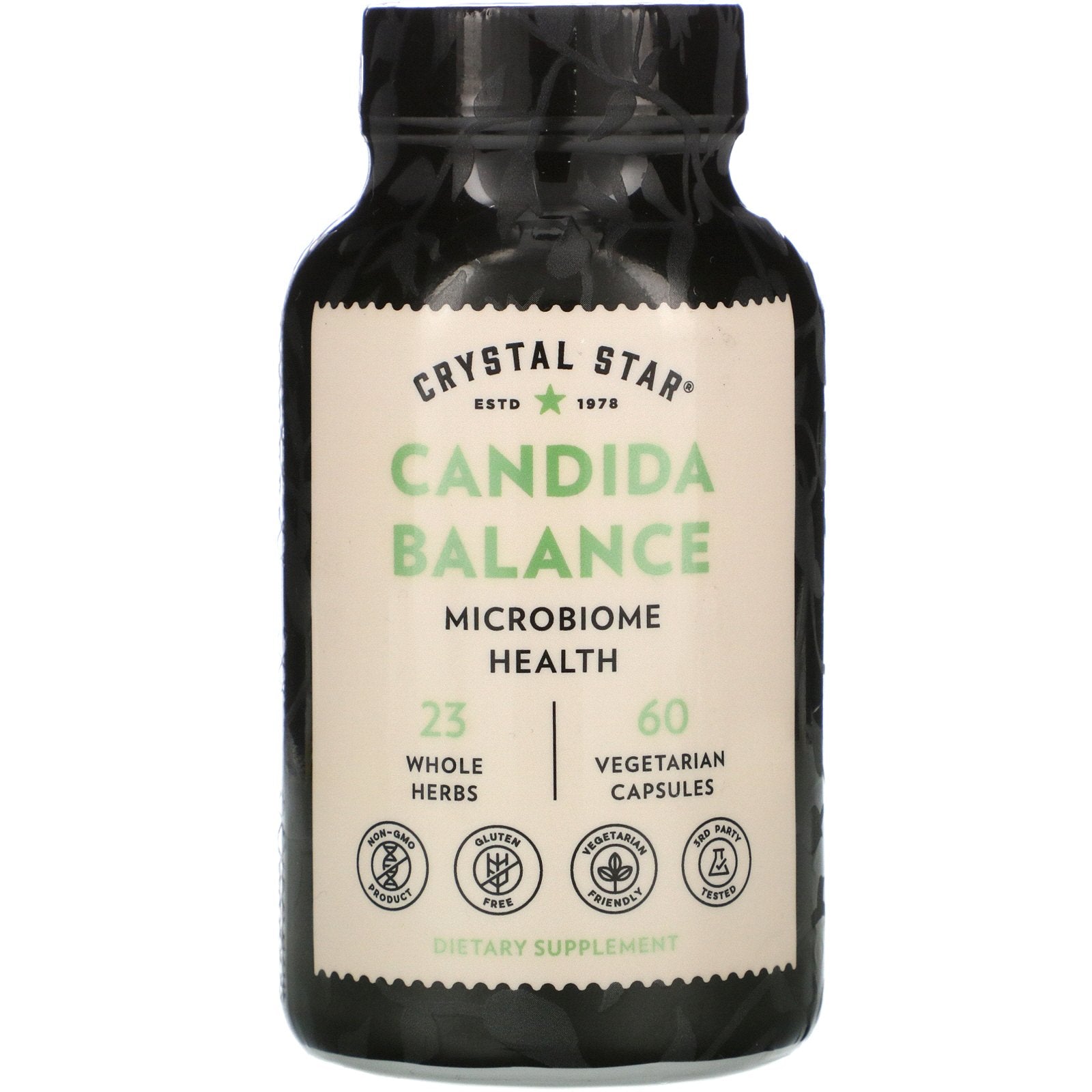 Crystal Star, Candida Balance, 60 Vegetarian Capsules