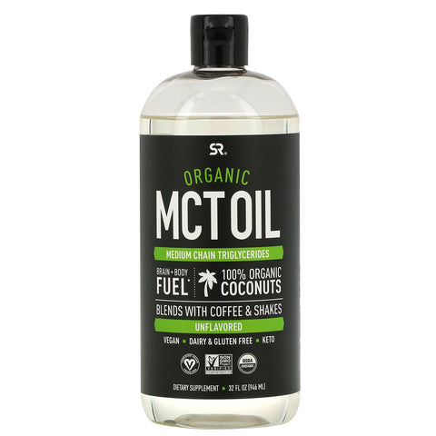 Sports Research, Organic MCT Oil, Unflavored, 32 fl oz (946 ml)