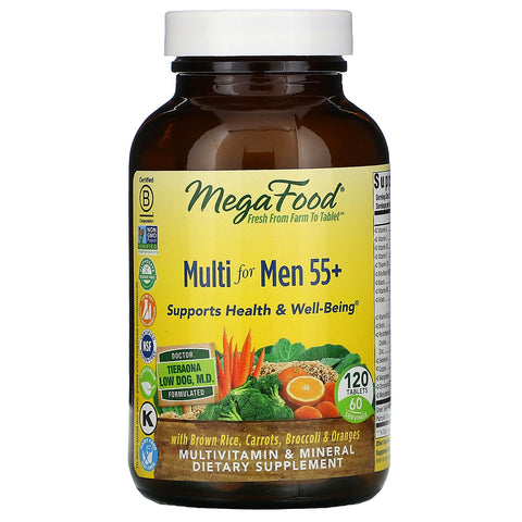 MegaFood, Multi for Men 55+, 120 Tablets