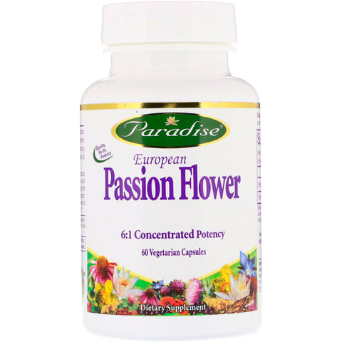 Paradise Herbs, European Passion Flower, 60 Vegetarian Capsules