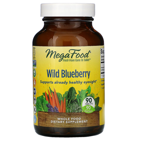 MegaFood, Wild Blueberry, 90 Tablets