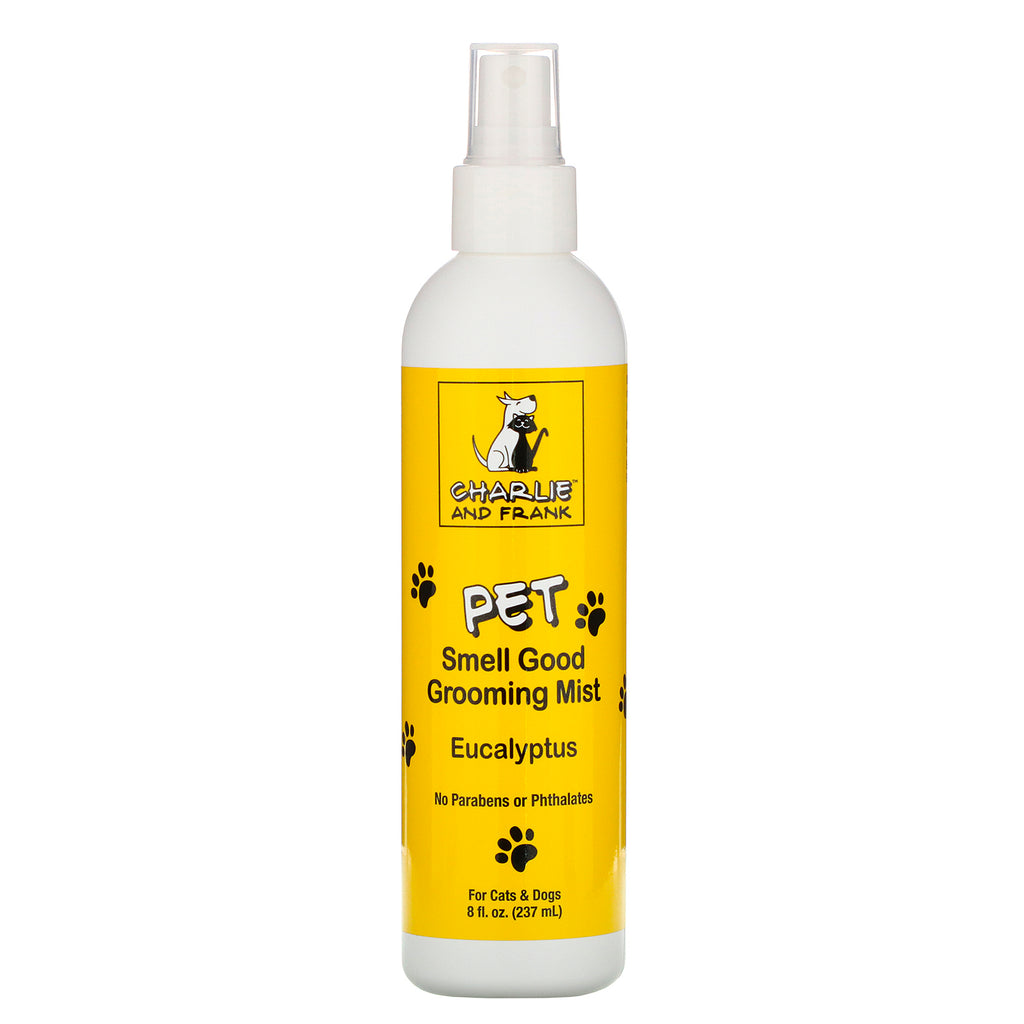 Charlie & Frank, Pet Smell Good Grooming Mist, Eucalyptus, 8 fl oz (237 ml)