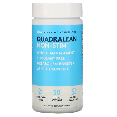 RSP Nutrition, QuadraLean Non-Stim, Fat Burner, 150 Capsules