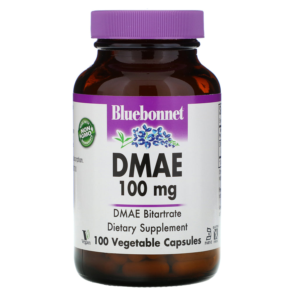 Bluebonnet Nutrition, DMAE, 100 mg, 100 Vegetable Capsules