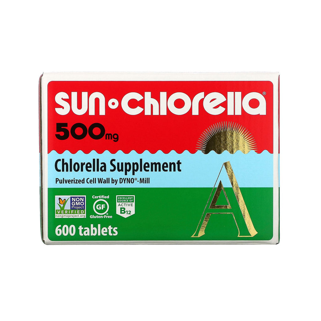 Sun Chlorella, Sun Chlorella A, 500 mg, 600 Tablets
