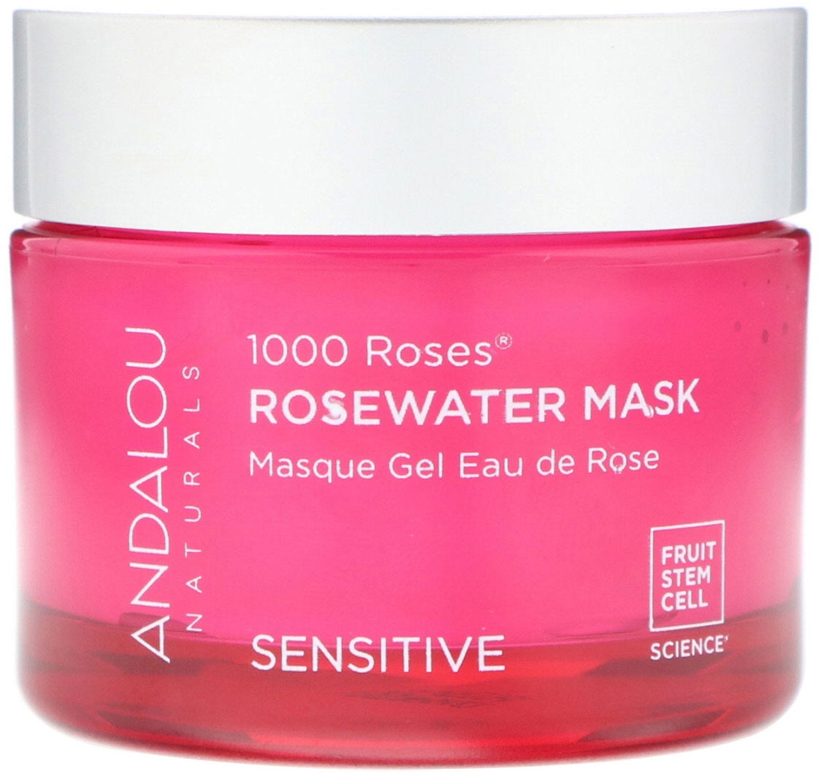 Andalou Naturals, 1000 Roses, Rosewater Beauty Mask, Sensitive, 1.7 oz (50 g)