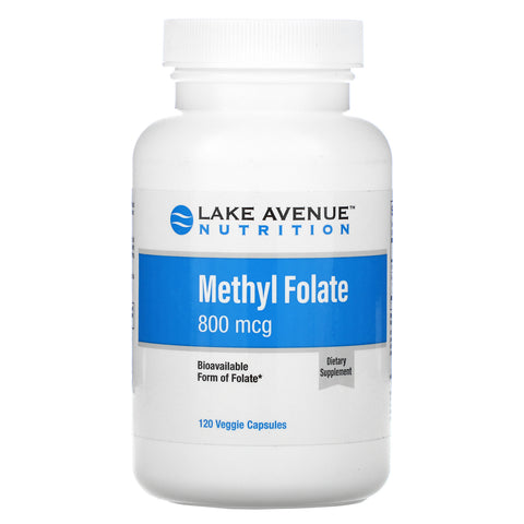 Lake Avenue Nutrition, Methyl Folate, 800 mcg, 120 Veggie Capsules