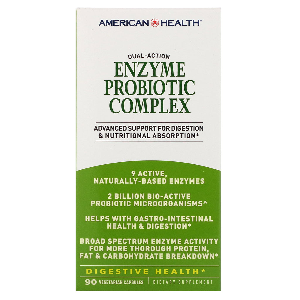 American Health, Enzyme Probiotic Complex, 90 Veggie Caps