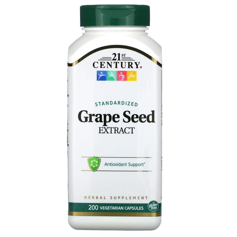 21st Century, Standardized Grape Seed Extract, 200 Vegetarian Capsules