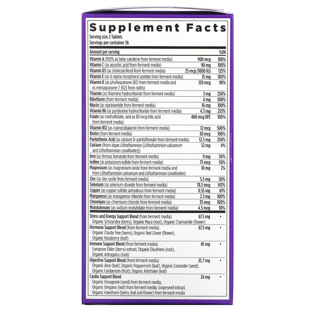 New Chapter, Women's Advanced Multivitamin, 72 Vegetarian Tablets