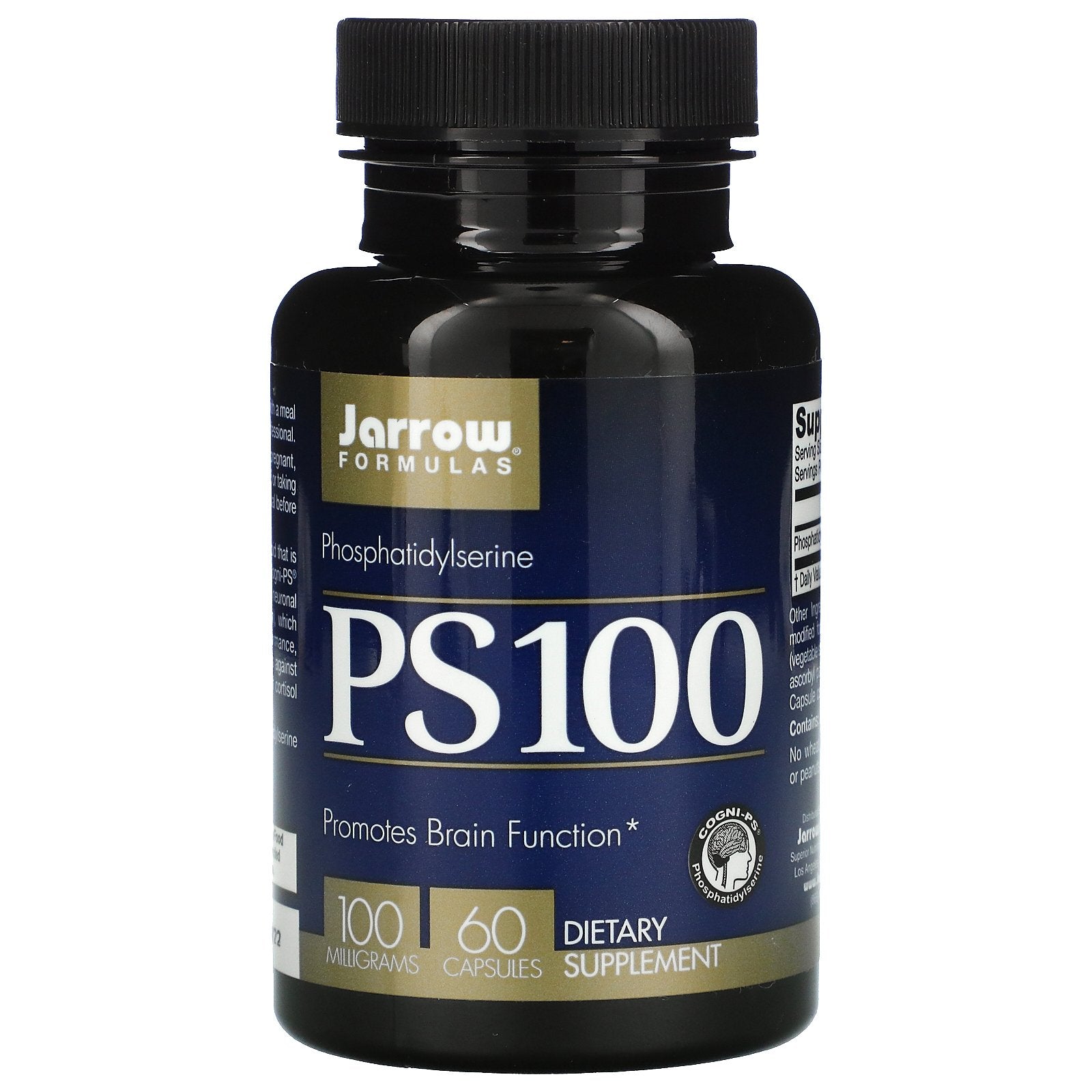 Jarrow Formulas, PS 100, Phosphatidylserine, 100 mg, 60 Capsules