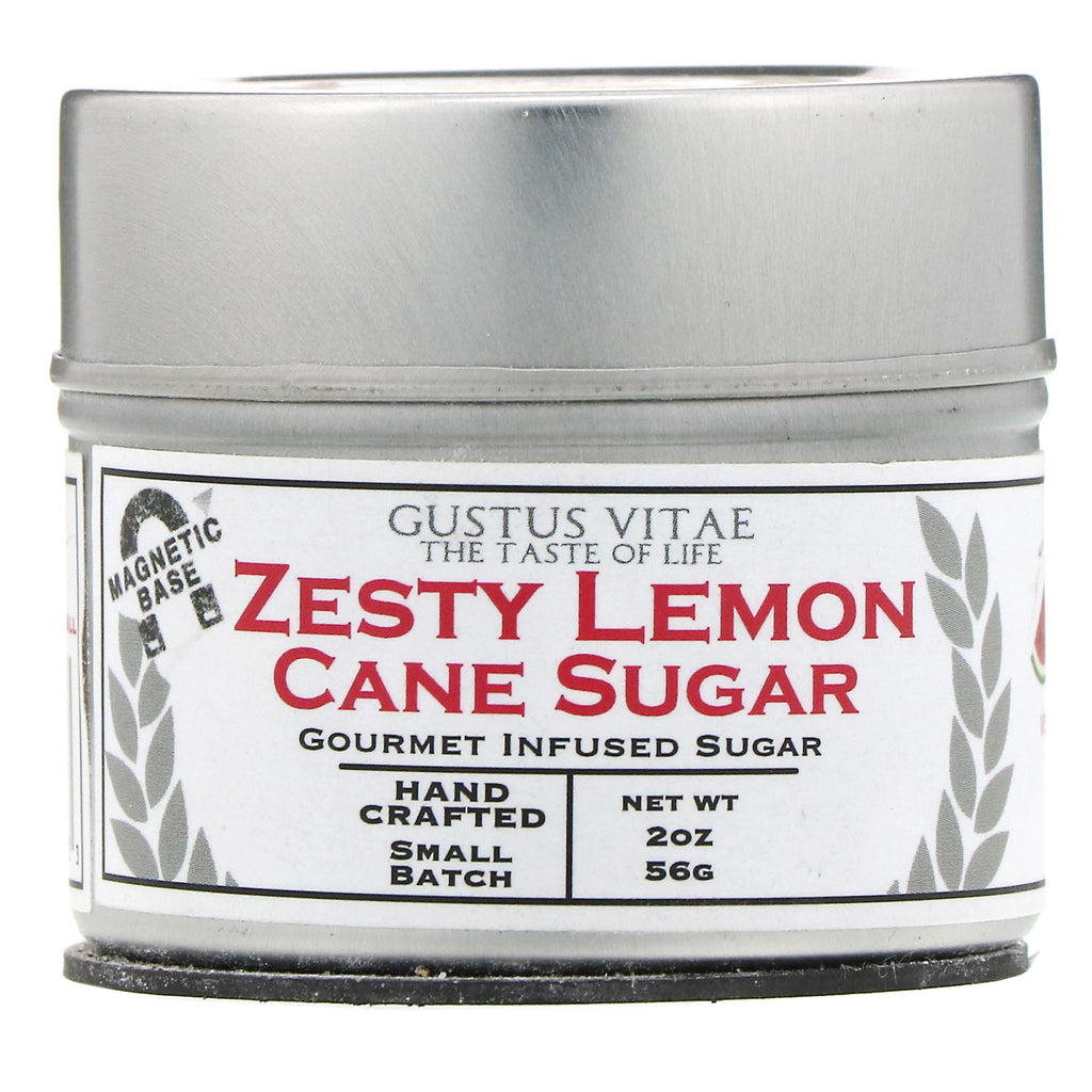 Gustus Vitae, Cane Sugar, Zesty Lemon, 2 oz (56 g)