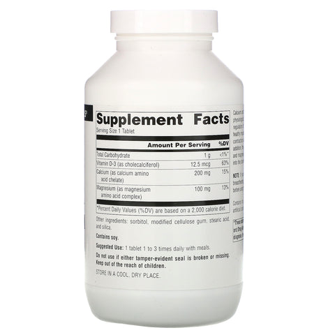 Source Naturals, Calcium & Magnesium, 300 mg, 250 tabletter