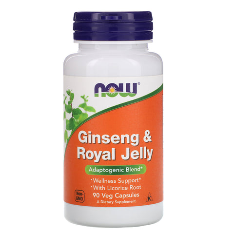 Now Foods, Ginseng & Royal Jelly, 90 Veg Capsules