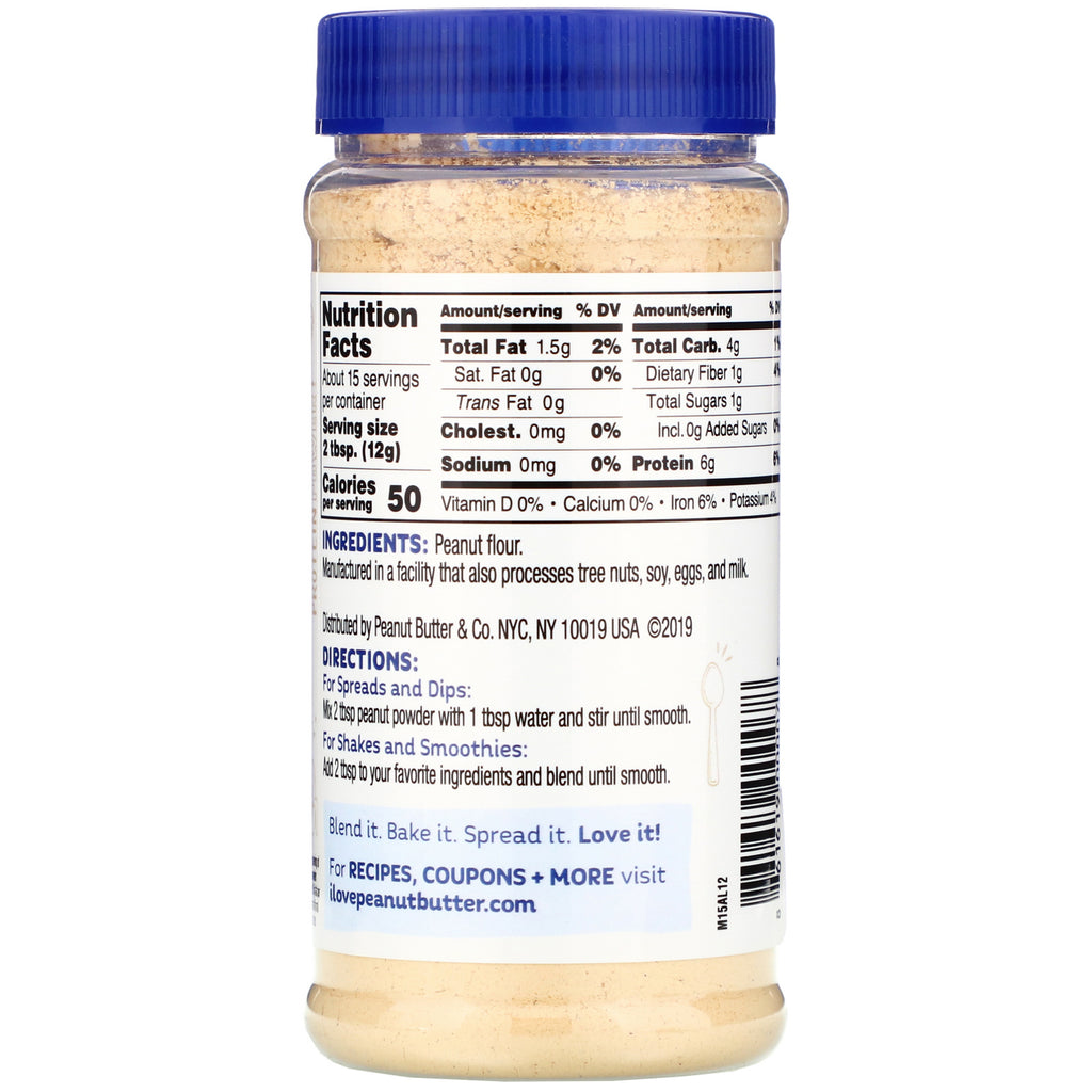 Peanut Butter &amp; Co., Peanut Powder, Pure Peanut, 6,5 oz (184 g)