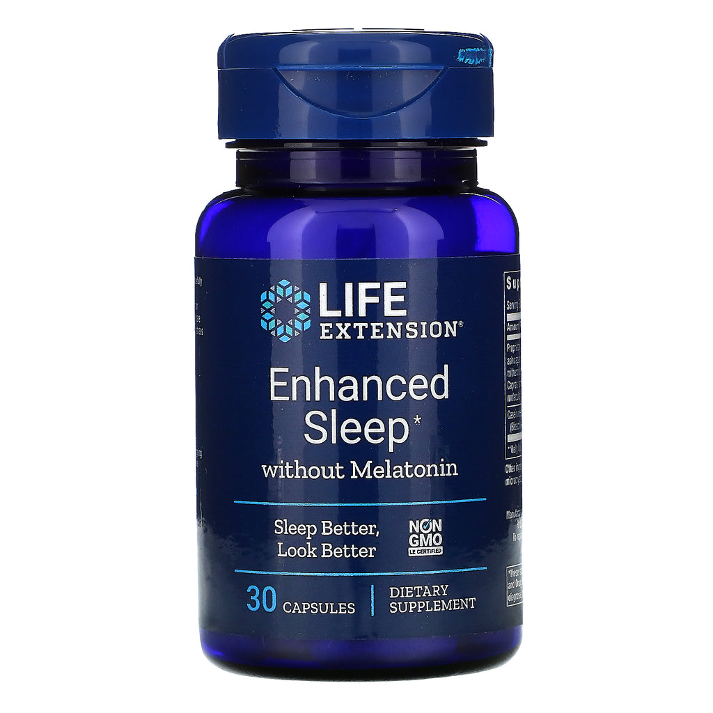 Life Extension, Enhanced Sleep without Melatonin, 30 Capsules