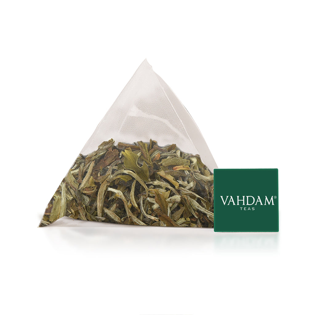 Vahdam Teas, Té blanco, Himalaya imperial, 15 bolsitas de té, 30 g (1,06 oz)