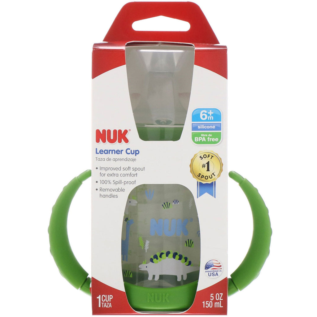 NUK, Learner Cup, 6+ måneder, dreng, 1 kop, 5 oz (150 ml)