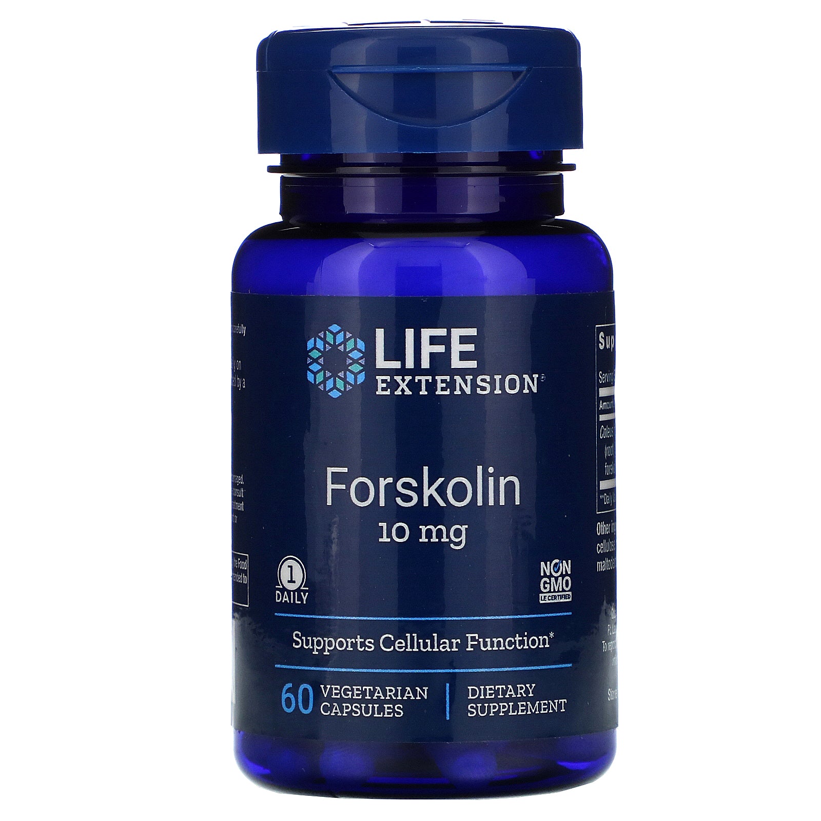 Life Extension, Forskolin, 10 mg, 60 Vegetarian Capsules