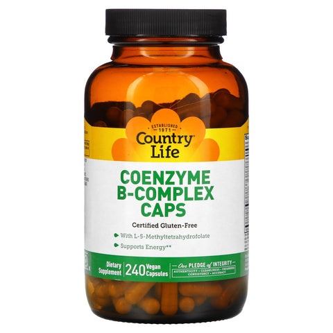 Country Life, Coenzyme B-Complex Caps, 240 Vegan Capsules