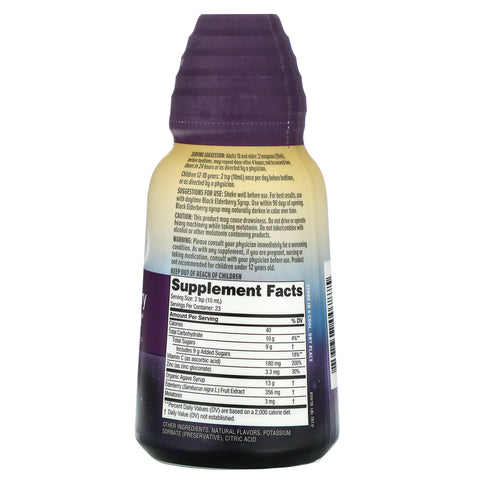 Zarbee's, NightTime Black Elderberry Immune Support, 8 fl oz (236 ml)