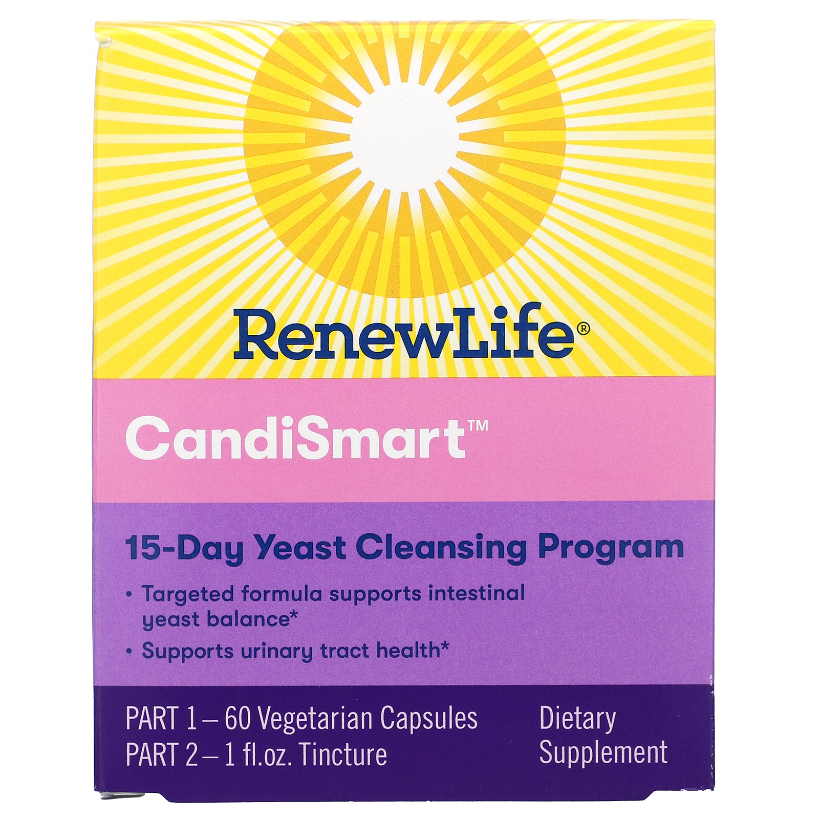 Renew Life, CandiSmart, 15-Day Yeast Cleansing Program, 2 Part Program