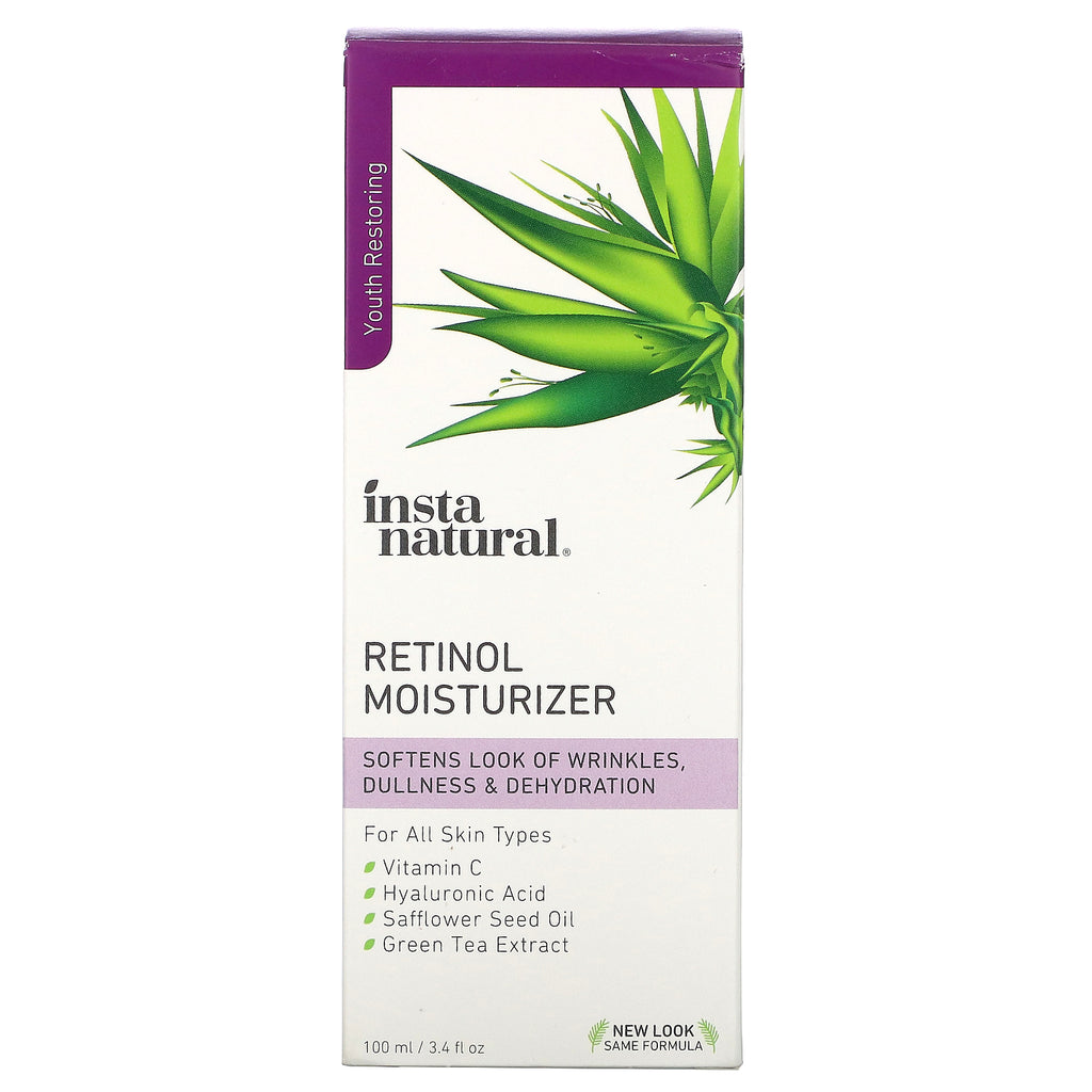 InstaNatural, humectante con retinol, 3,4 oz (100 ml)