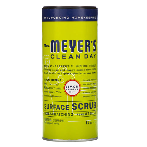 Mrs. Meyers Clean Day, Surface Scrub, Lemon Verbena Scent, 11 oz (311g)