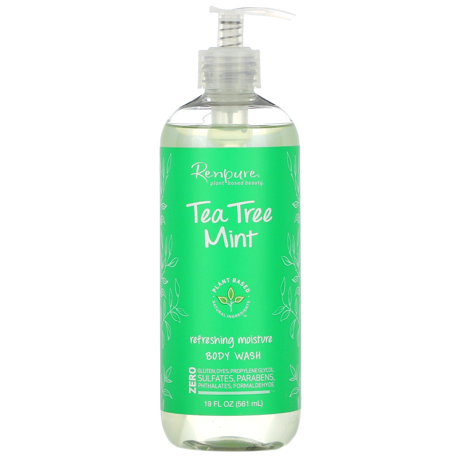 Renpure, Tea Tree Mint, Refreshing Moisture Body Wash, 19 fl oz (561 ml)