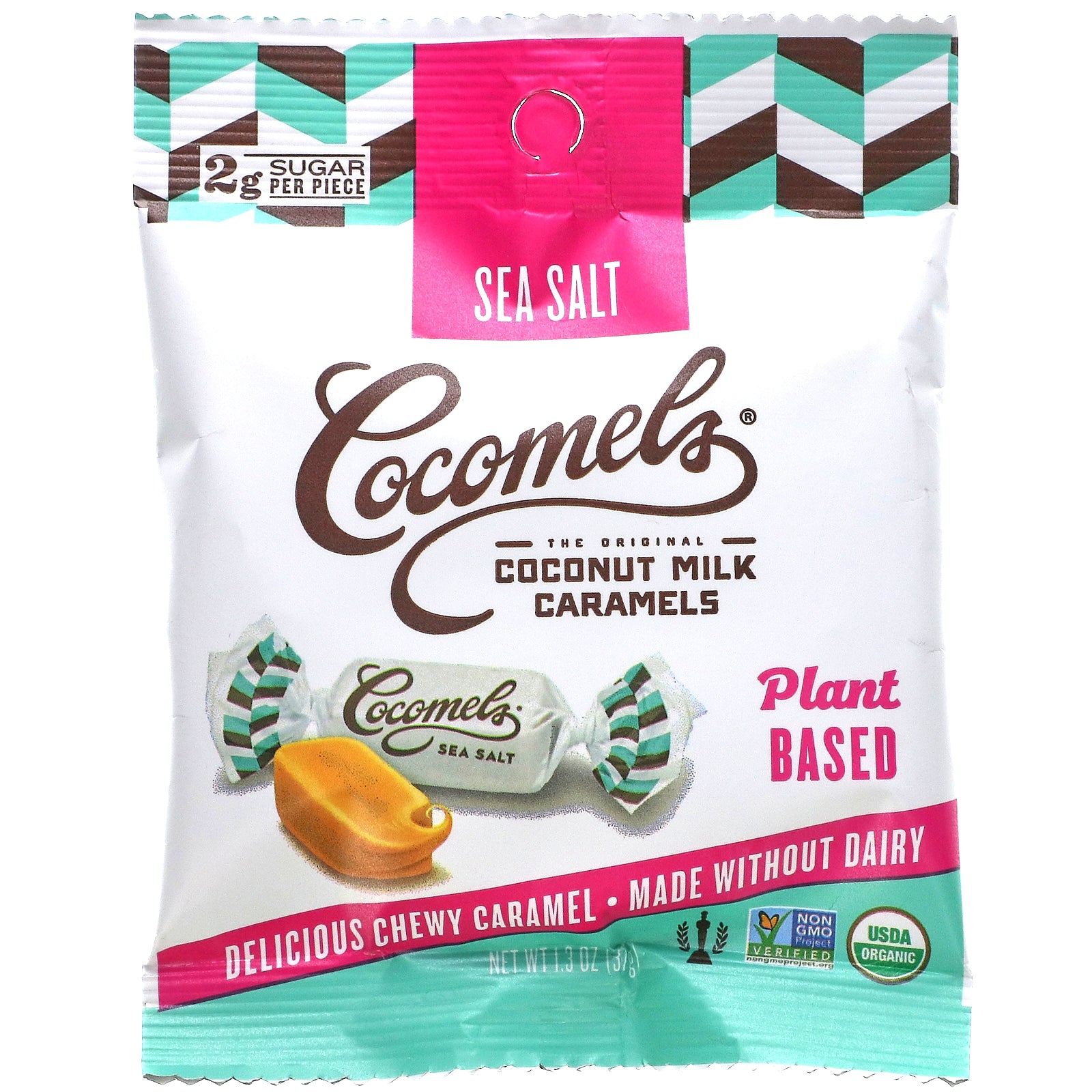 Cocomels, Coconut Milk Caramels, Sea Salt, 1.3 oz (37 g)