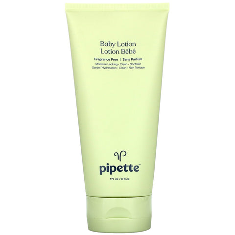 Pipette, Baby Lotion, Fragrance Free,  6 fl oz (177 ml)