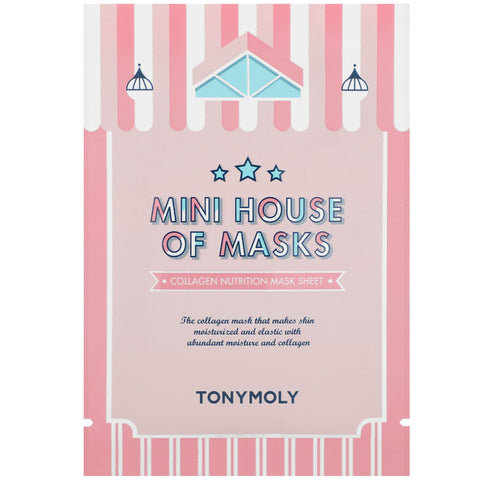 Tony Moly, Studio TM, Mask Your Night Away Collagen Mask, 5 Sheets, 0.74 oz (21 g)