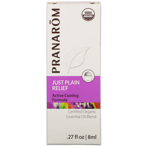 Pranarom, æterisk olie, Just Plain Relief, 0,27 fl oz (8 ml)