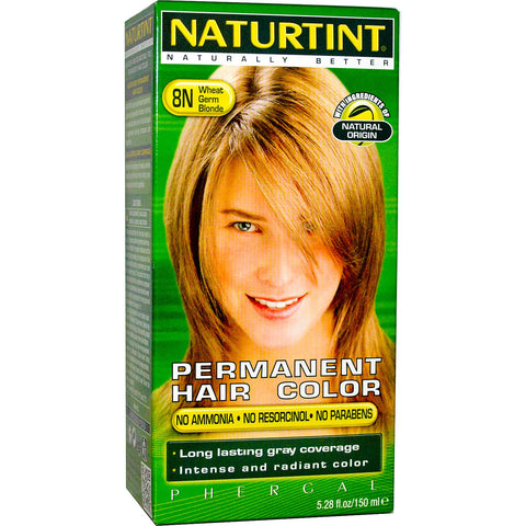 Naturtint, Permanent Hair Color, 8N Wheat Germ Blonde, 5.28 fl oz (150 ml)