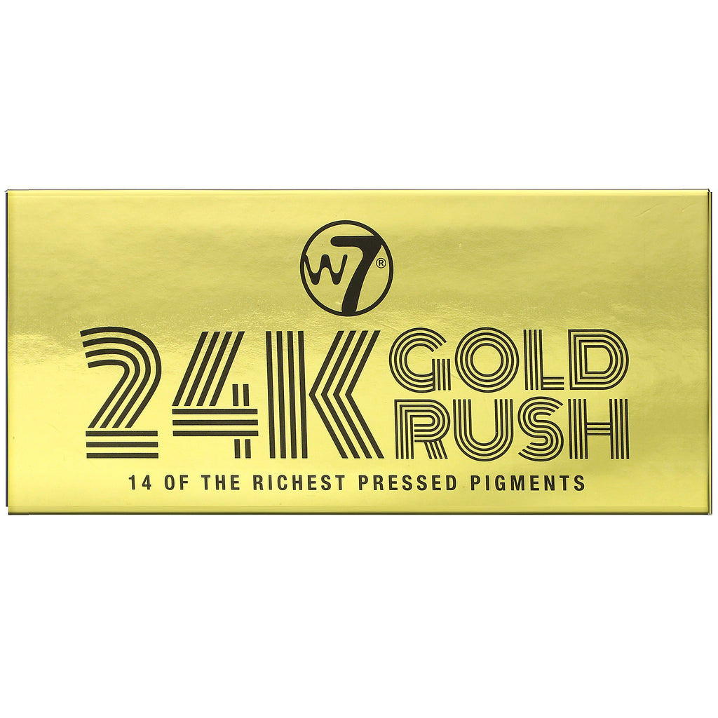 W7, 24K Gold Rush, Presset Pigment Palette, 0,39 oz (11,2 g)
