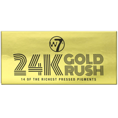 W7, 24K Gold Rush, Presset Pigment Palette, 0,39 oz (11,2 g)