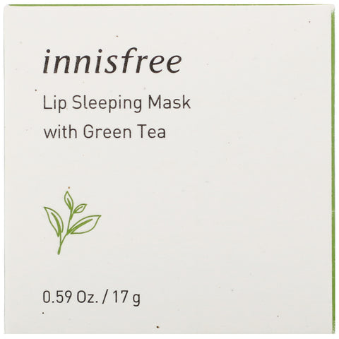 Innisfree, Mascarilla labial para dormir con té verde, 17 g (0,59 oz)