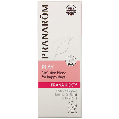 Pranarom, PRANA KIDS, æterisk olie, leg, +3 måneder, 0,17 fl oz (5 ml)