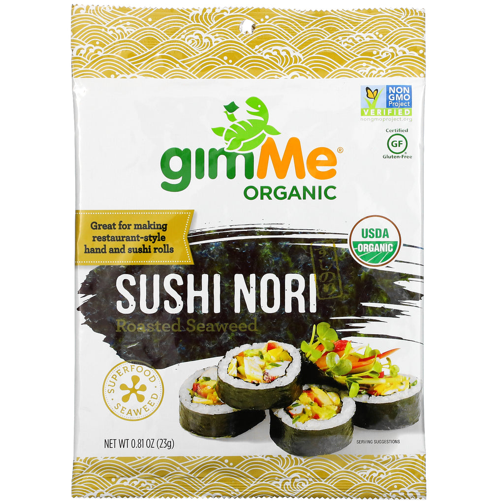 gimMe, Sushi Nori, Roasted Seaweed, 0.81 oz (23 g)