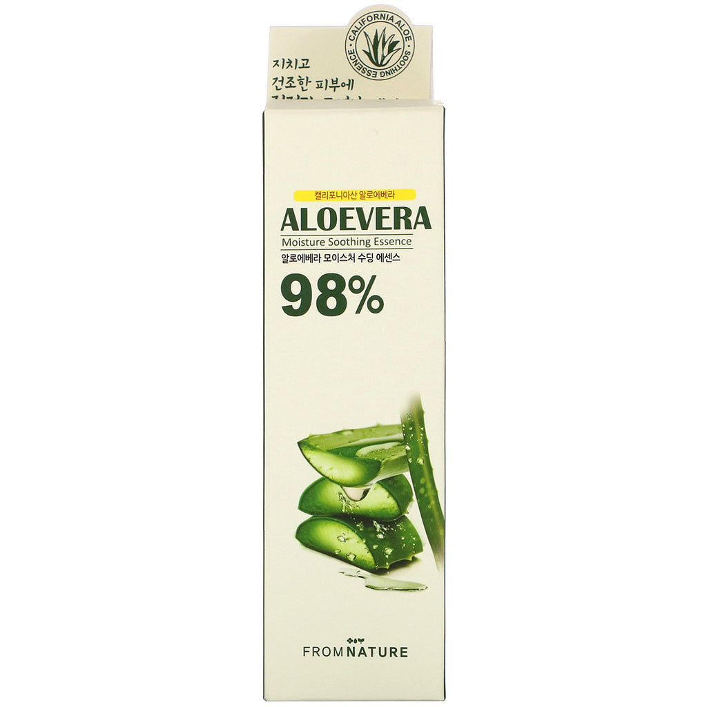 FromNature, Aloe Vera, 98 %, esencia calmante humectante, 50 ml