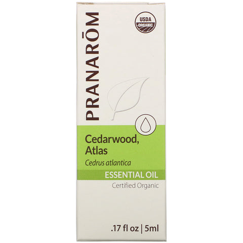 Pranarom, æterisk olie, cedertræ, Atlas, 0,17 fl oz (5 ml)