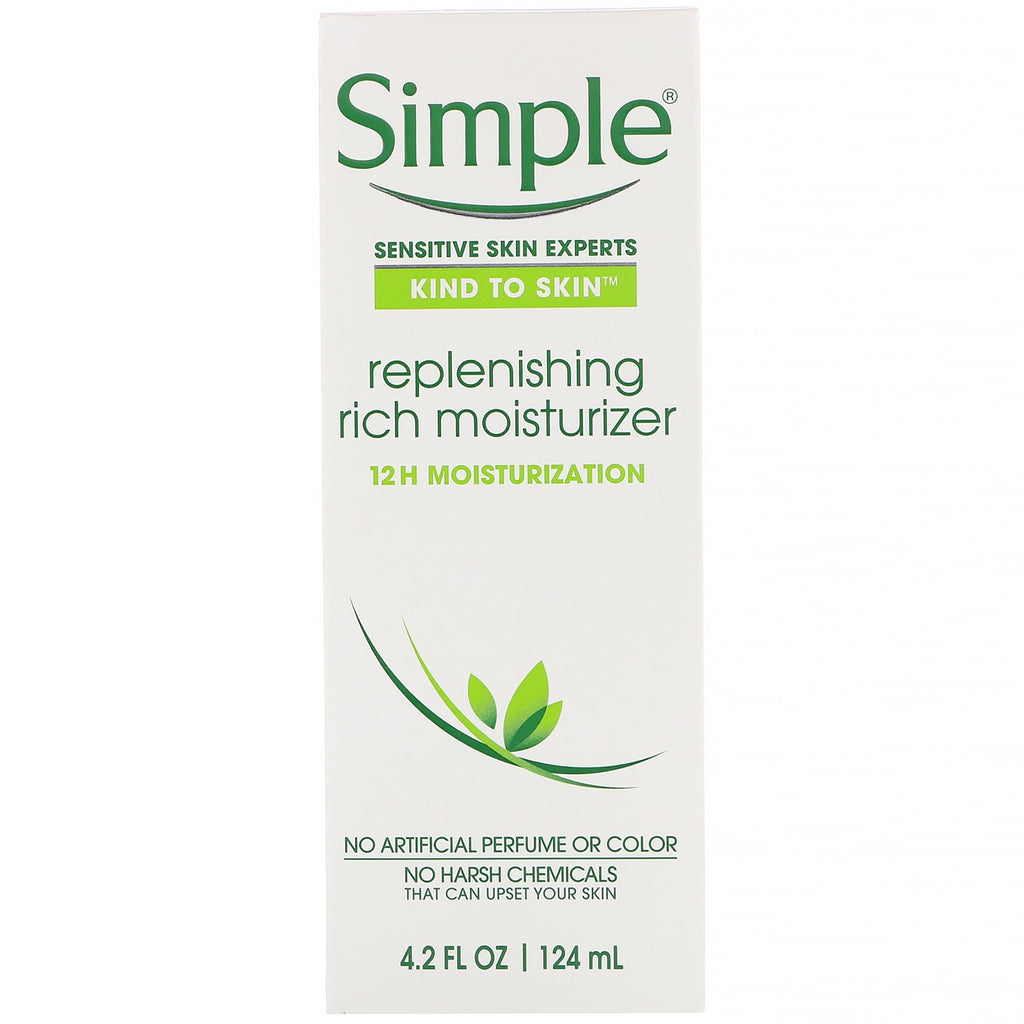 Simple Skincare, Replenishing Rich Moisturizer, 4,2 fl oz (124 ml)