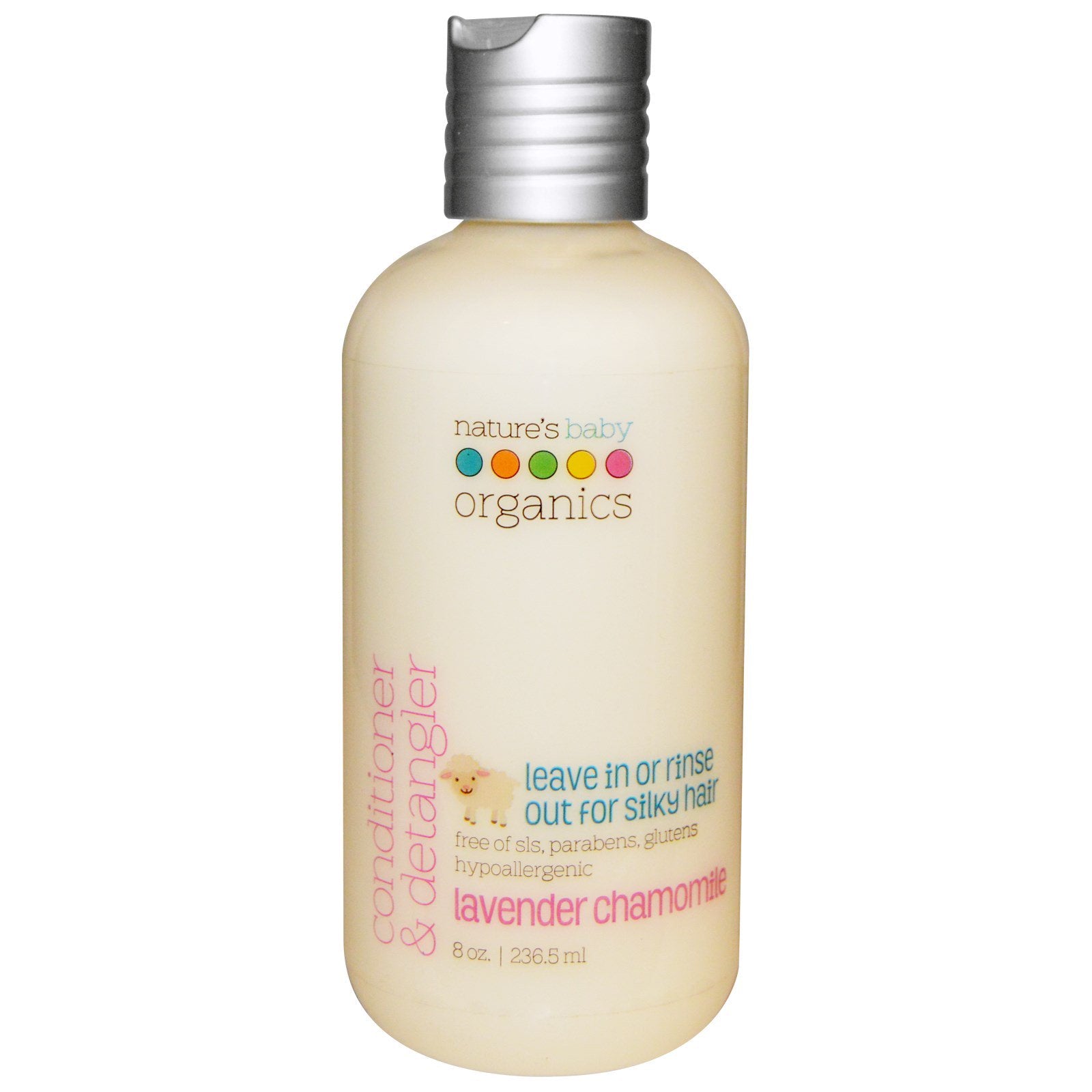 Nature's Baby Organics, Conditioner & Detangler, Lavender Chamomile, 8 oz (236.5 ml)