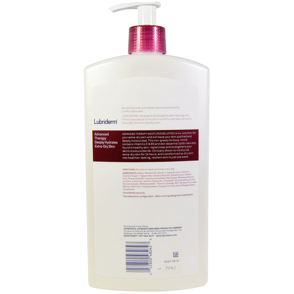 Lubriderm, Advanced Therapy Lotion, Deeply-Hydrates Extra-Dry Skin, 24 fl oz. (709 ml)